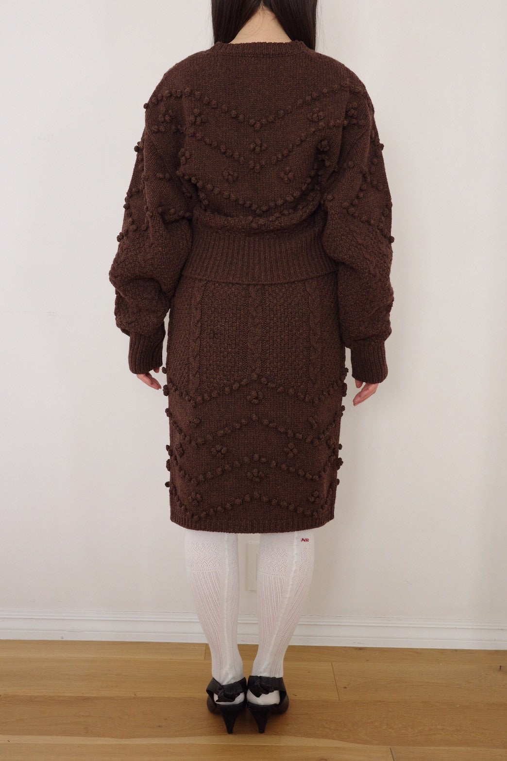 Popcorn knit cardigan
