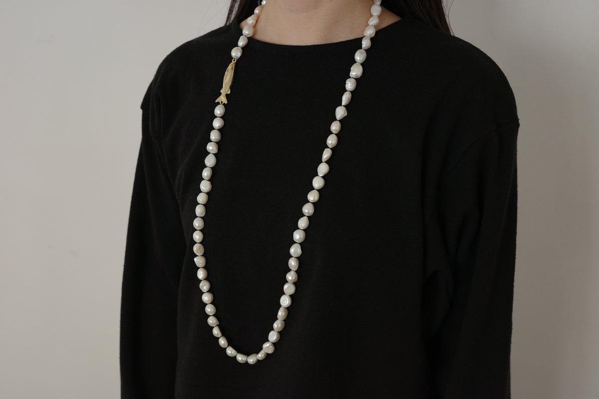 Necklace(Fish and pearl)