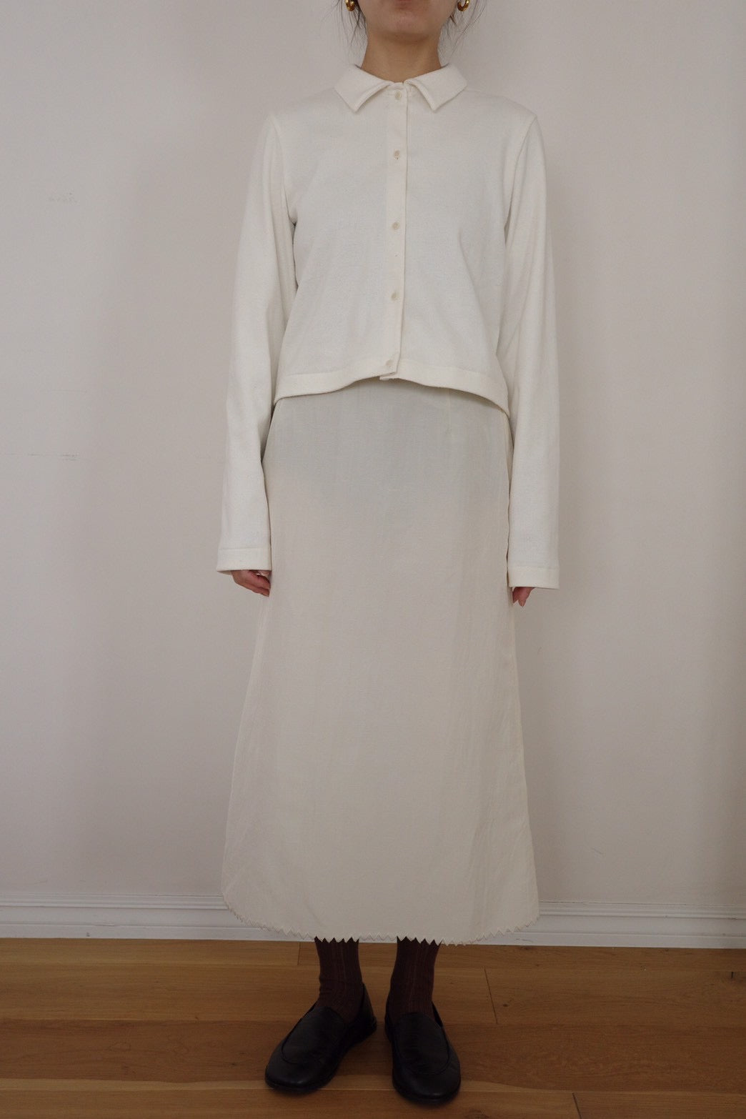 Cotton silk cardigan