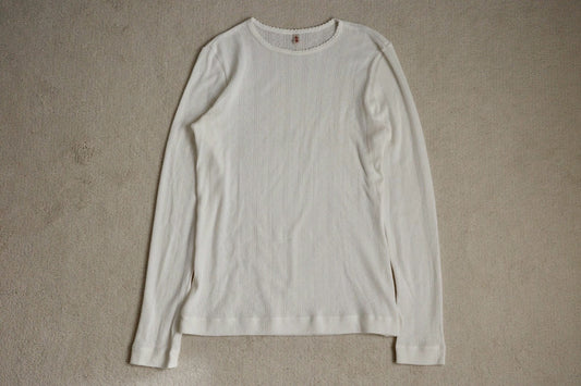 Eyelet long sleeve top