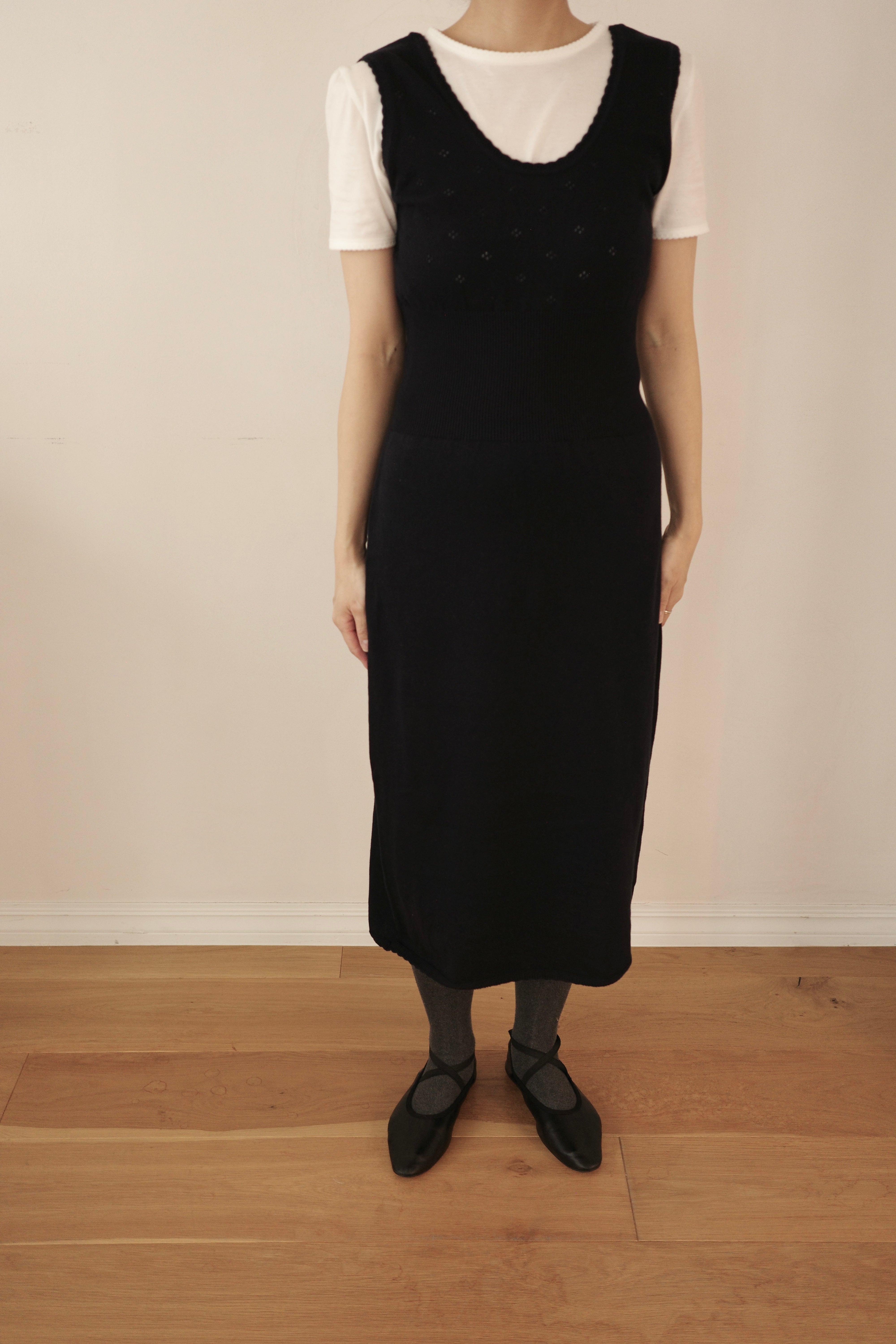 NOHRA Eyelet Knit Onepiece ニットワンピース Eyelet Knit Onepiece – NOHRA