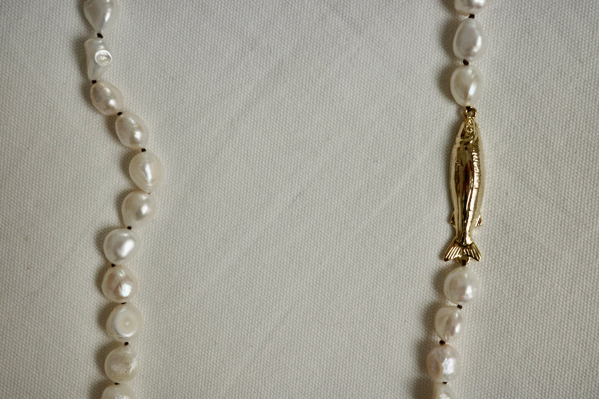Necklace(Fish and pearl)