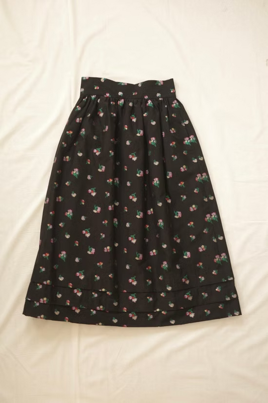 Flower Jacquard Skirt