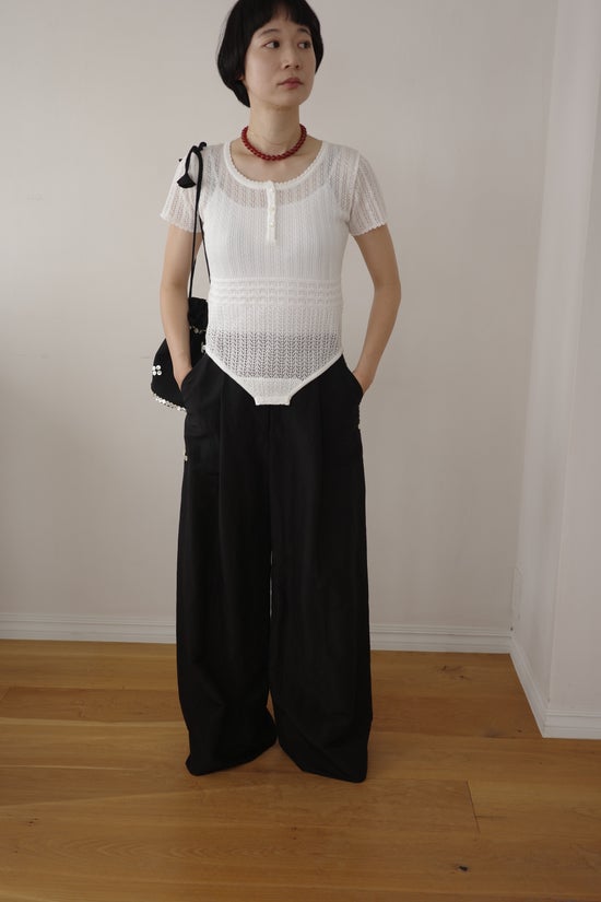 Knit leotard