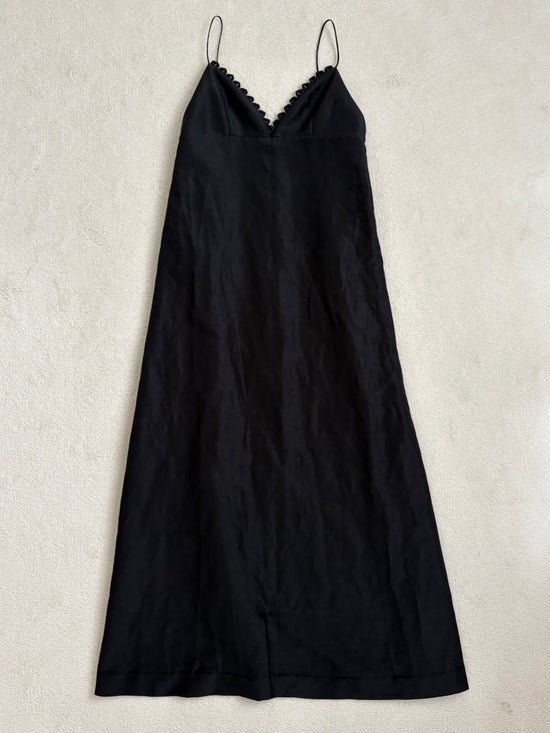 Silk linen dress