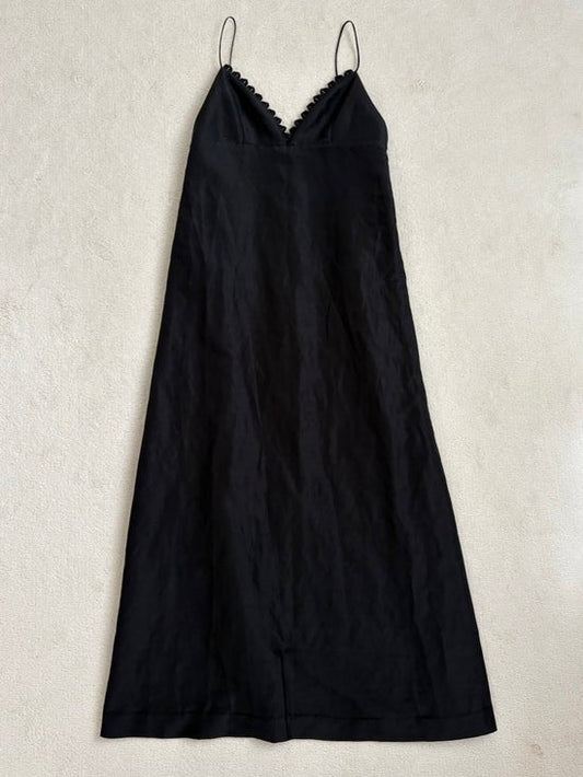 Silk linen dress