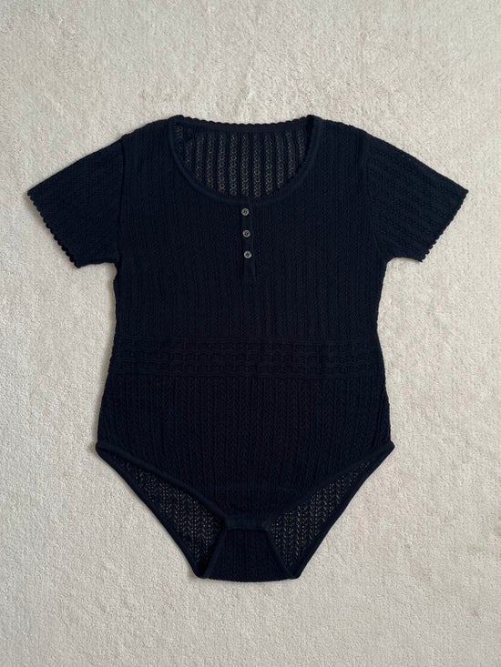 Knit leotard