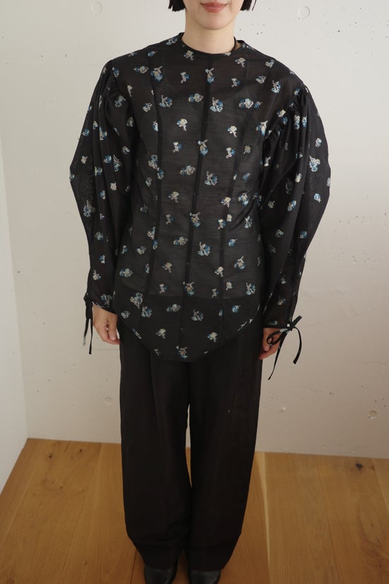 トップス NOHRA Flower jacquard blouse Flower jacquard blouse – NOHRA