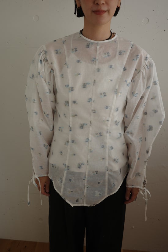 トップス NOHRA Flower jacquard blouse Flower jacquard blouse – NOHRA