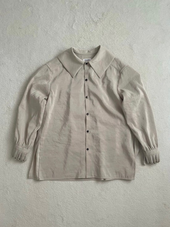 Silk linen blouse