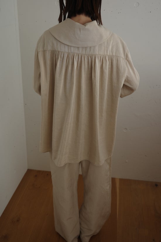 Silk linen blouse