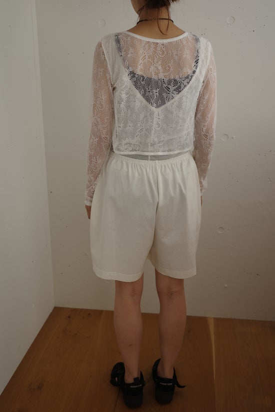 Lace jacquard long sleeve cardigan