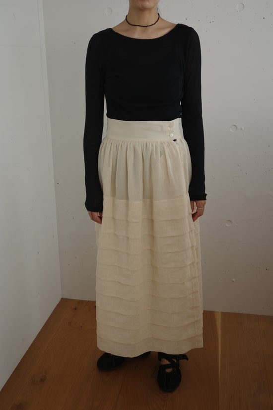 Organic cotton rib long sleeve top