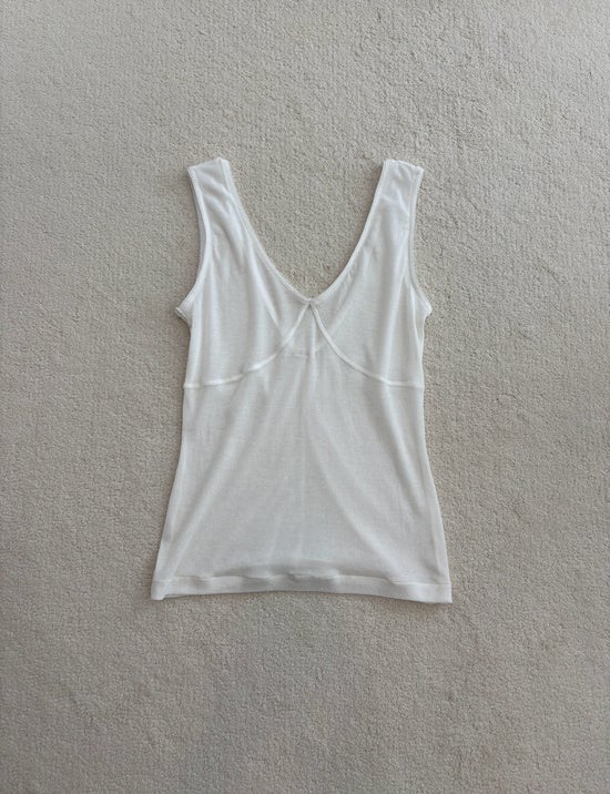 Organic cotton rib tank top