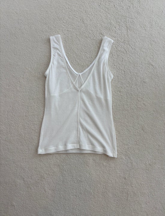 Organic cotton rib tank top